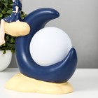 Настольная лампа "Девочка" LED от батареек 2хLR44 темно-синий 15,5х9,5х20 см - Фото 8