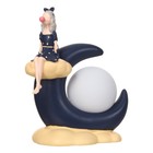 Настольная лампа "Девочка" LED от батареек 2хLR44 темно-синий 15,5х9,5х20 см - Фото 9