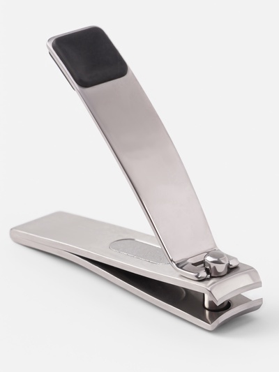 Кусачки книпсер маникюрные, с пилкой, прорезиненная ручка, 6 см