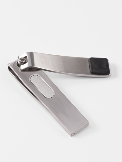 Кусачки книпсер маникюрные, с пилкой, прорезиненная ручка, 6 см