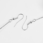 Серьги висячие «Шар плетёный», цвет чёрный в серебре, 6.5 см - Фото 7