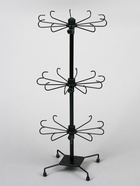 Вертушка, 3 яруса по 10 крючков, 27×65 см, чёрная - Фото 2