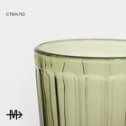 Стакан стеклянный Magistro «Ла-Манш», 350 мл, цвет зелёный - Фото 2