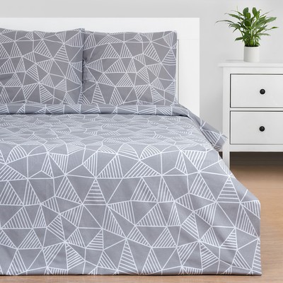 Постельное бельё евро «Этель. Калейдоскоп (вид1)», поплин