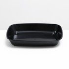 Туалет для кошек, 33.5×25×6 см, округлый, без сетки, пластик, чёрный - Фото 3