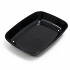 Туалет для кошек, 33.5×25×6 см, округлый, без сетки, пластик, чёрный - Фото 4