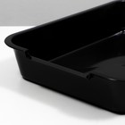 Туалет перламутровый средний с сеткой 36 х 26 х 6,5 см, чёрный - фото 47268295