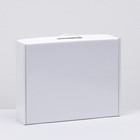 Коробка самосборная, белая, ламинированная, 25 х 32 х 8,5 см - фото 9716673