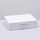 Коробка самосборная, белая, ламинированная, 25 х 32 х 8,5 см - Фото 2