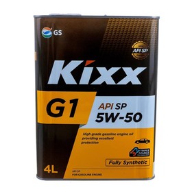 Масло моторное  Kixx G1 SP 5W-50, 4 л, синтетическое