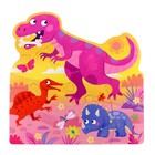 Фигурные пазлы 4 в 1 «Мир динозавров», 9,12,15,20 элементов - Фото 3