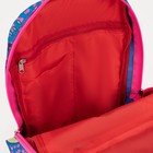 Рюкзак детский на молнии, 2 наружных кармана, цвет розовый/голубой - Фото 4