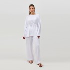 Костюм женский (туника, брюки) MINAKU: Casual Collection цвет белый, размер 52 - фото 318869053