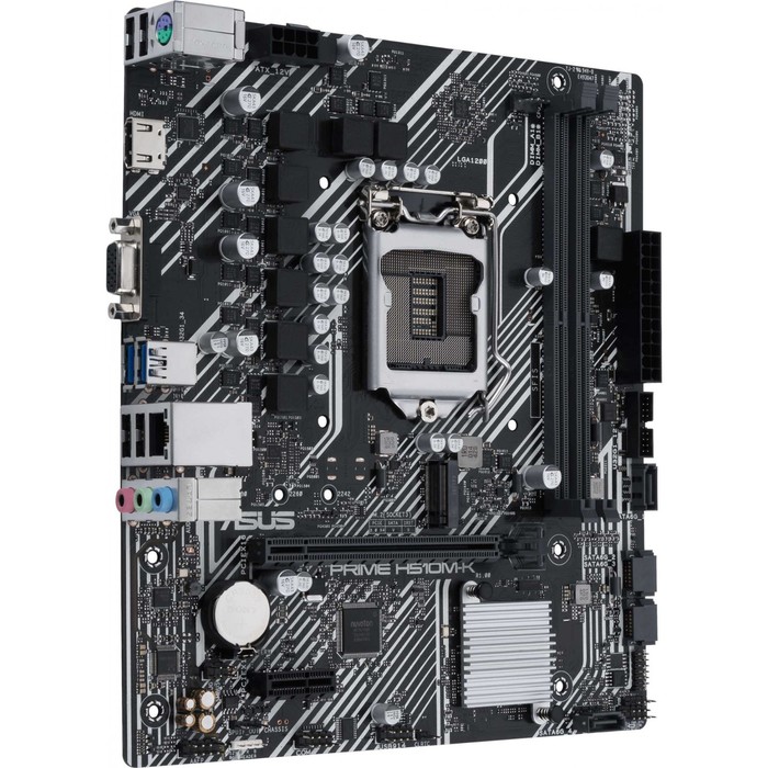 Материнская плата Asus PRIME H510M-K, LGA1200, H510, 2xDDR4, VGA, HDMI, mATX - фото 51485721