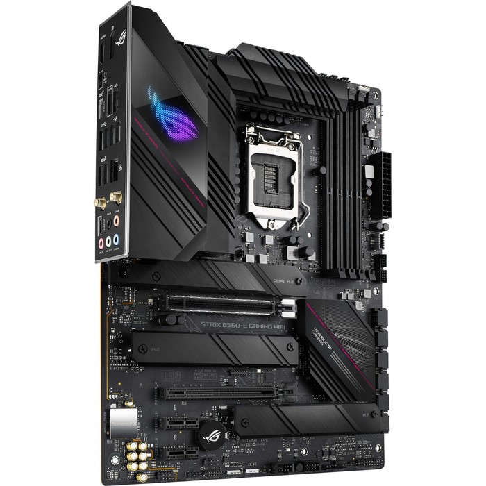 Материнская плата Asus ROG STRIX B560-E GAMING WIFI, LGA1200, B560, 4xDDR4, HDMI, ATX - фото 51301139