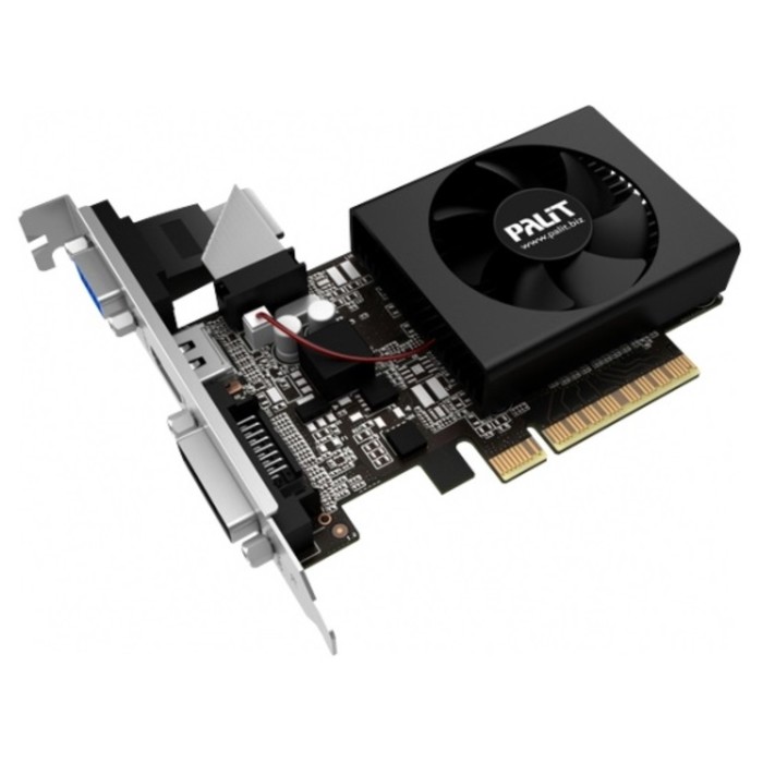 Видеокарта Palit PCI-E PA-GT730K-2GD3H  GT 730, 2 Гб, 64 Bit, DDR3, 800/1804, HDMI , Ret - фото 51544014