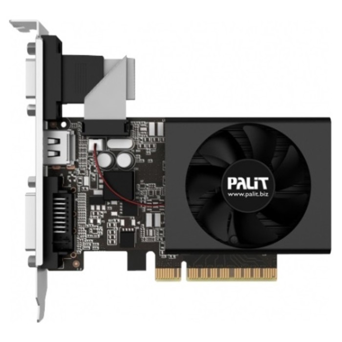 Видеокарта Palit PCI-E PA-GT730K-2GD3H  GT 730, 2 Гб, 64 Bit, DDR3, 800/1804, HDMI , Ret - фото 51544015