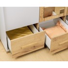 Шкаф для одежды и белья «Айрис 444», 1194 × 596 × 2285 мм, цвет белый / дуб золотистый - Фото 4