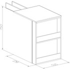 Стол приставной Nature 86, 525 × 643 × 750 мм, угловой, цвет гаскон пайн / мокко - Фото 3