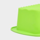 Форма для выпечки Доляна «Хлеб. Полосы», силикон, 27.5×13.5×7 см, внутр.размер 23.5×11×7 см, зелёная - Фото 5