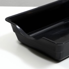 Туалет глубокий без сетки 36×26×9 см, чёрный - Фото 5