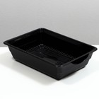 Туалет глубокий с сеткой 36×25×9 см, чёрный - Фото 2