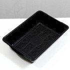 Туалет глубокий с сеткой 36×25×9 см, чёрный - Фото 4