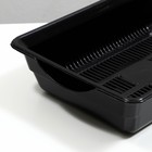 Туалет глубокий с сеткой 36×25×9 см, чёрный - Фото 7