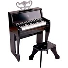 Игрушка музыкальная «Пианино» с табуреткой, чёрная - фото 299732969