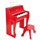 Игрушка музыкальная «Пианино» с табуреткой, красная - фото 301834184