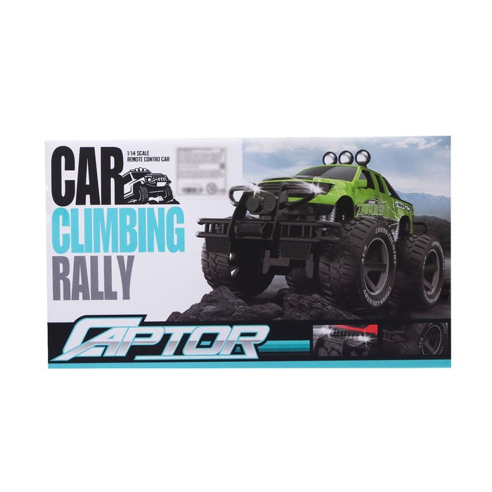 Джип радиоуправляемый «БигФут», 1:14, работает от аккумулятора, цвет красный 54055