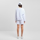 Костюм женский (толстовка и шорты) MIST, р. 48-50, белый - Фото 3