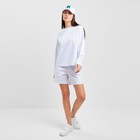 Костюм женский (толстовка и шорты) MIST, р. 48-50, белый - Фото 5