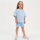 Комплект детский (футболка, шорты) KAFTAN "Basic line" размер 30 (98-104), цвет голубой - Фото 2