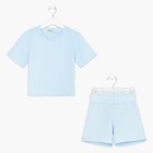 Комплект детский (футболка, шорты) KAFTAN "Basic line" размер 30 (98-104), цвет голубой - Фото 11