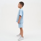 Комплект детский (футболка, шорты) KAFTAN "Basic line" размер 30 (98-104), цвет голубой - Фото 7