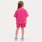 Комплект детский (футболка, шорты) KAFTAN "Basic line" размер 34 (122-128), цвет розовый - Фото 3