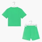Комплект детский (футболка, шорты) KAFTAN "Basic line" размер 30 (98-104), цвет зелёный - Фото 12