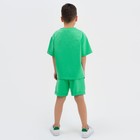 Комплект детский (футболка, шорты) KAFTAN "Basic line" размер 30 (98-104), цвет зелёный - Фото 6