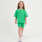 Комплект детский (футболка, шорты) KAFTAN "Basic line" размер 30 (98-104), цвет зелёный - Фото 8