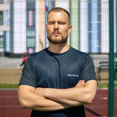 Футболка спортивная ONLYTOP man, размер 44