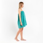 Полотенце банное Экономь и Я «Парео» 68×150 см, цвет голубая трава, 100%хл с AIRO, 320 г/м² - Фото 3