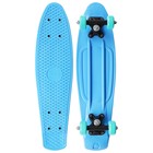 Пенниборд ONLYTOP, 56×15 см, колёса PVC 50 мм, пластиковая рама, цвет светло-голубой - Фото 2