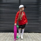 Пенниборд ONLYTOP, 56×15 см, колёса PU 60×45 мм, алюминиевая рама, цвет фиолетовый - Фото 4