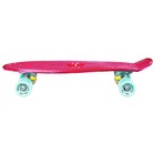 Пенниборд ONLYTOP, 56×15 см, колёса PU 60×45 мм, алюминиевая рама, цвет розовый - Фото 3