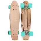 Пенниборд ONLYTOP, 56×15 см, колёса PU 60×45 мм, алюминиевая рама, цвет бронзовый - Фото 2