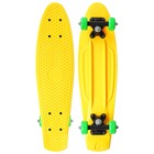 Пенниборд ONLYTOP, 56×15 см, колёса PVC 50 мм, пластиковая рама, цвет жёлтый - Фото 2