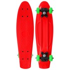 Пенниборд ONLYTOP, 56×15 см, колёса PVC 50 мм, пластиковая рама, цвет красный - Фото 2