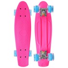 Пенниборд ONLYTOP, 56×15 см, колёса световые PU 60×45 см, алюминиевая рама, цвет фуксия - Фото 2
