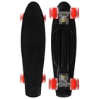 Пенниборд ONLYTOP, 56×15 см, колёса световые PU 60×45 см, алюминиевая рама, цвет чёрный - Фото 2